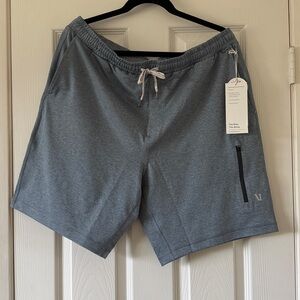 Vuori Sunday Performance Short 8.5” - Dusty Blue Heather - XL